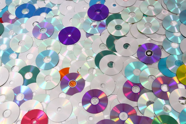 CD and DVD background — Stock Photo, Image