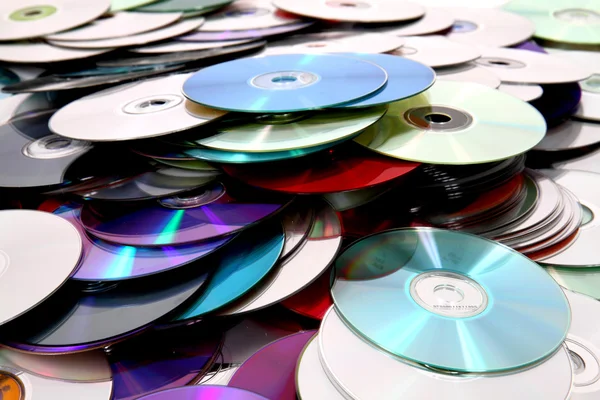 CD и DVD фон — стоковое фото