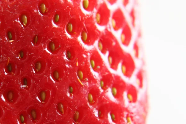 Detail der Erdbeere als Hintergrund — Stockfoto