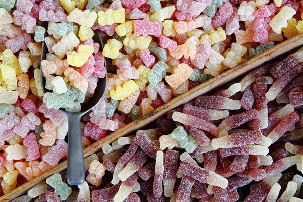 Süße weiche Farbe Bonbons — Stockfoto