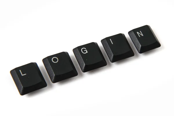 Teclas de teclado - login — Foto de Stock