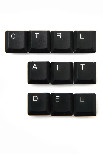 Teclas de teclado - ctrl, alt, del —  Fotos de Stock