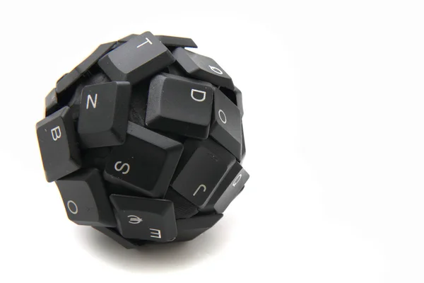 Keyboard sphere - new input device — Stock Photo, Image