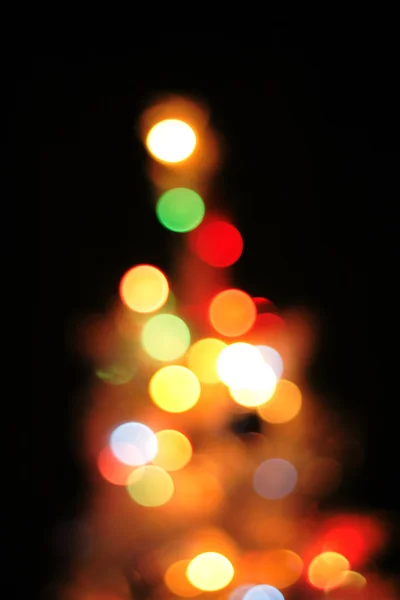 Fondo abstracto árbol de Navidad (luces de color ) —  Fotos de Stock