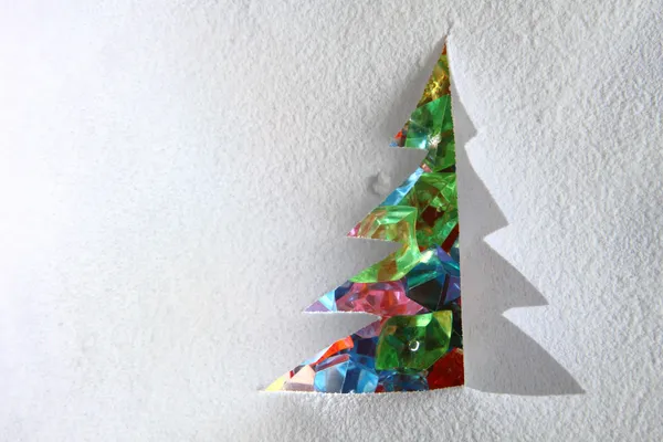 クリスマスの紙のツリーの飾り — ストック写真