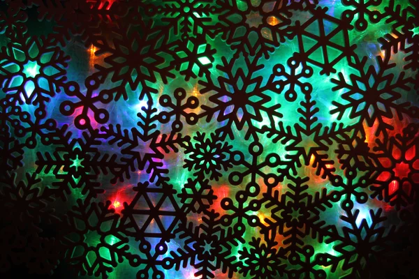 Fundo abstrato de luzes de Natal — Fotografia de Stock