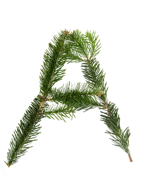 A - symbol from christmas alphabet — Stock Photo, Image