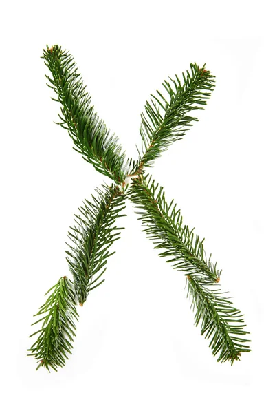 X - symbol from christmas alphabet — Stock Photo, Image