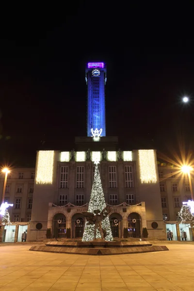 Christmas tree in Ostrava — Stock Photo, Image