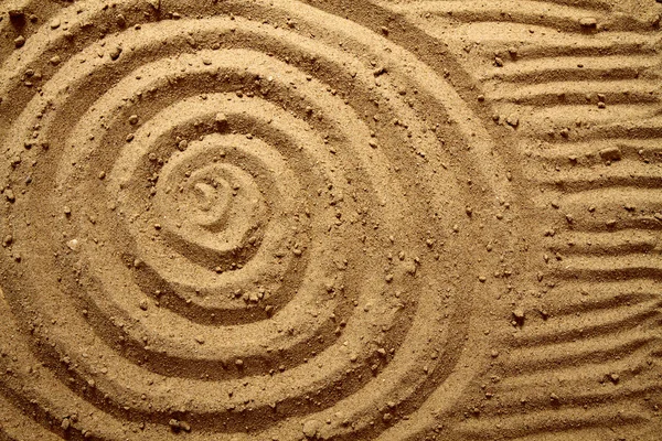 Geel zand textuur (cirkels) — Stockfoto