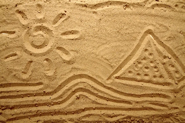 Sárga homok textúráját (Egyiptom) — Stock Fotó
