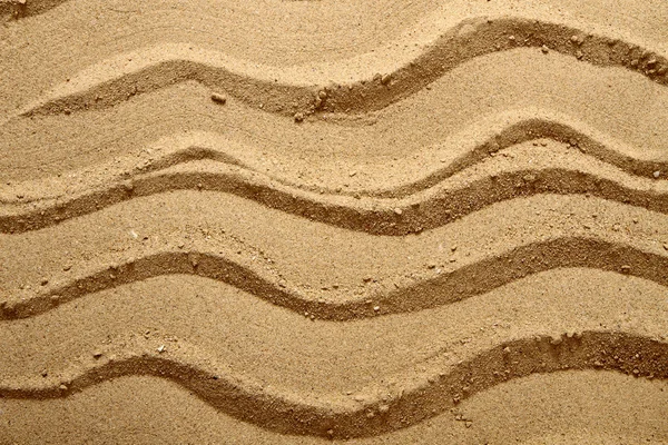 Yellow sand texture (waves) — Stock Photo, Image