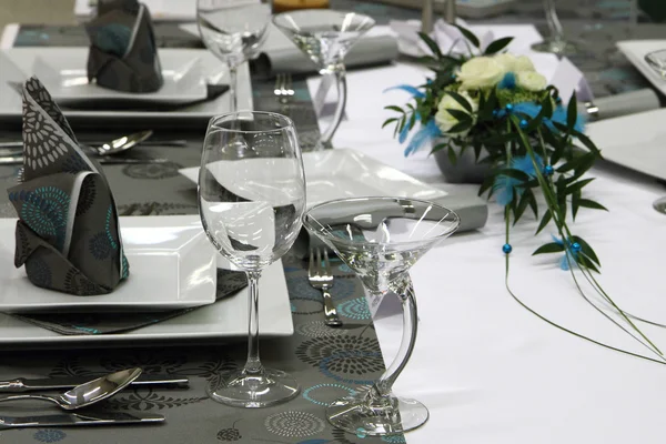 Szczegóły ślubu dekoracje stołu — Zdjęcie stockowe