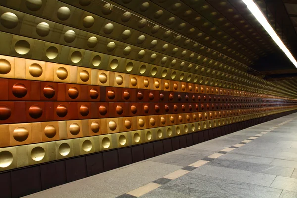 Stanice metra z Prahy — Stock fotografie