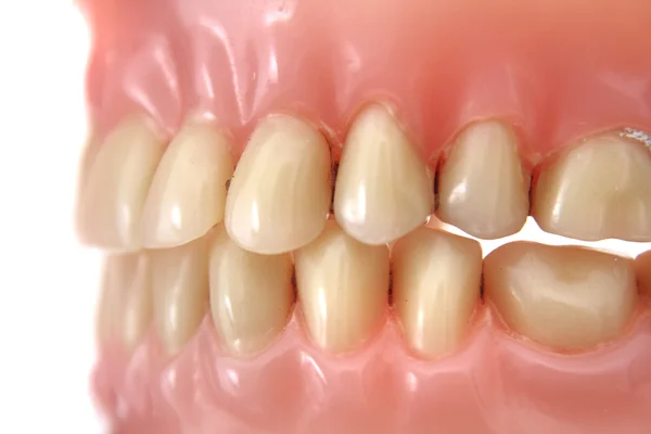 Tło protezy zębów — Zdjęcie stockowe