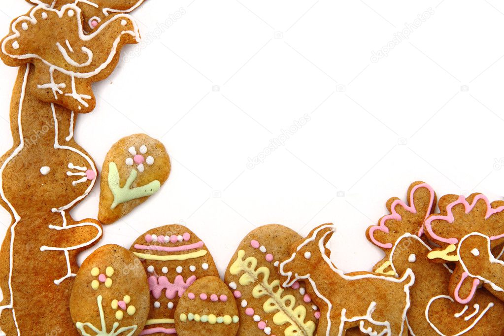 Easter gingerbread cookies czech tradition — Stock Photo © jonnysek