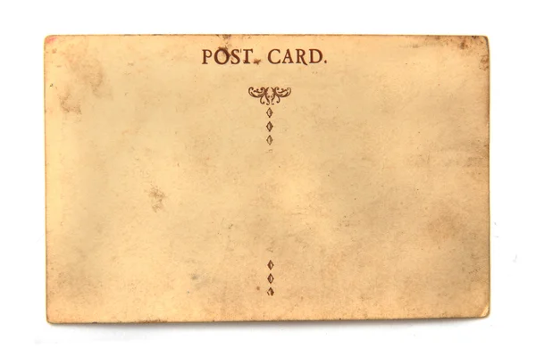 Old empty postcard — Stock Photo, Image