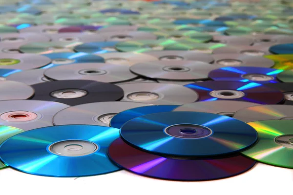 Tle danych CD i dvd — Zdjęcie stockowe