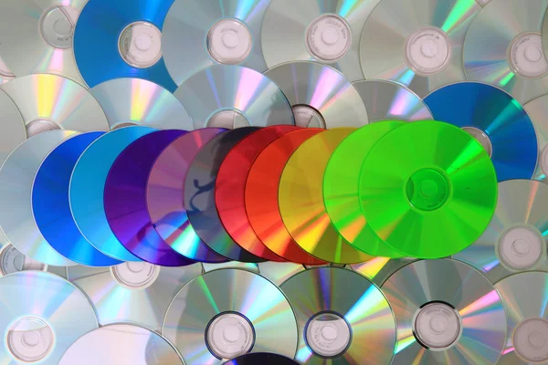 Cd と dvd のデータの背景 — ストック写真