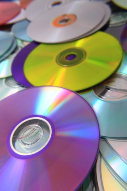 renkli cd ve dvd arka planı