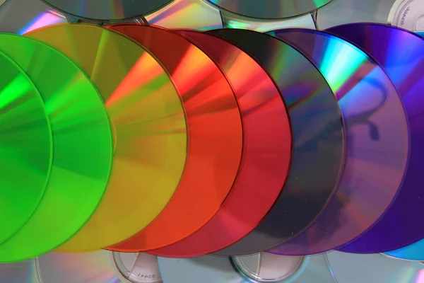 Colore CD e DVD sfondo — Foto Stock