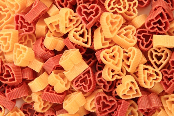 Cuori di pasta come consistenza valentina — Foto Stock