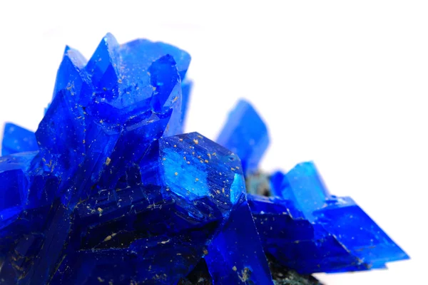 Mineral azul vitriol isolado — Fotografia de Stock