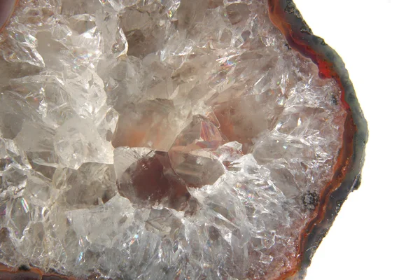 Crystal en Agaat minerale achtergrond — Stockfoto