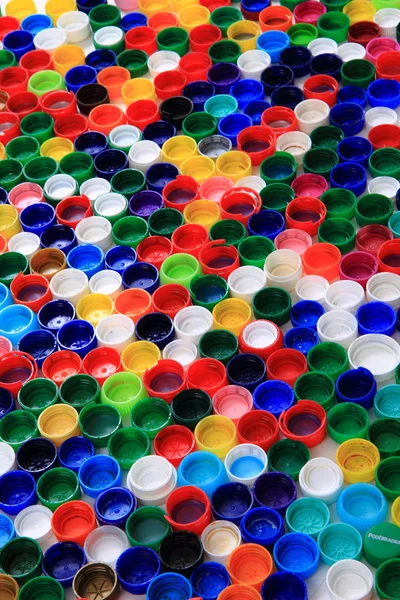 Kolor tła plastikowe denka — Zdjęcie stockowe