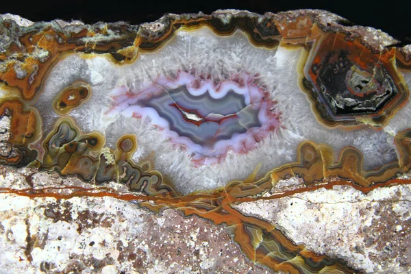 Detail van mooie Agaat minerale achtergrond — Stockfoto