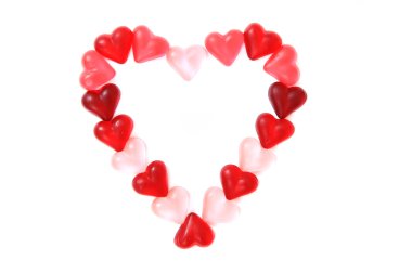 snoep zoete harten als valentine achtergrond