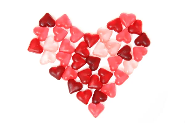 Dulces corazones dulces como fondo de San Valentín —  Fotos de Stock