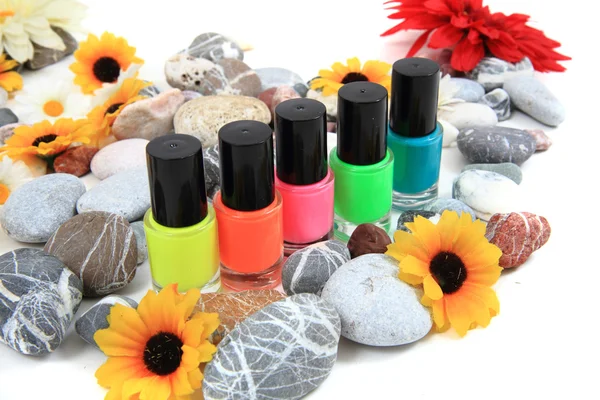 Nail polish isolated on the white — Stok fotoğraf