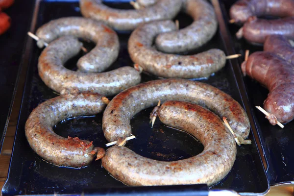 Black und White Pudding — Stockfoto