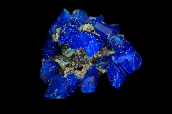 Blaues Vitriolmineral isoliert — Stockfoto