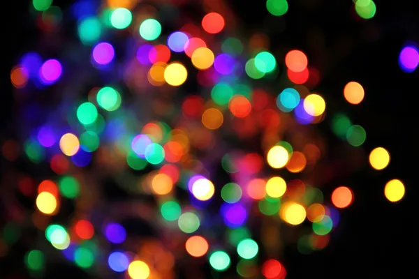 Abstrakte Weihnachten Farbe Lichter Hintergrund — Stockfoto