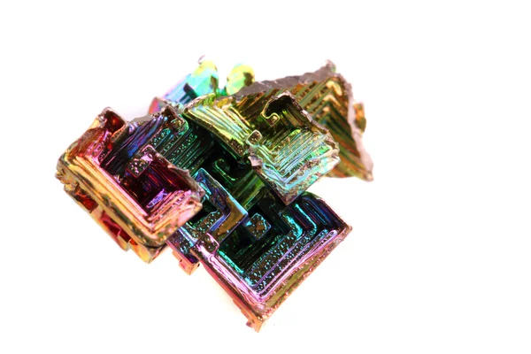 Bismuth (rainbow metal quartz) — Stock Photo, Image