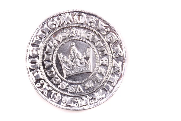 Moneda checa histórica (plata ) —  Fotos de Stock