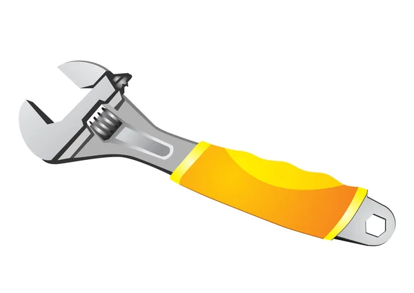 Adjustable wrench — Stock Vector