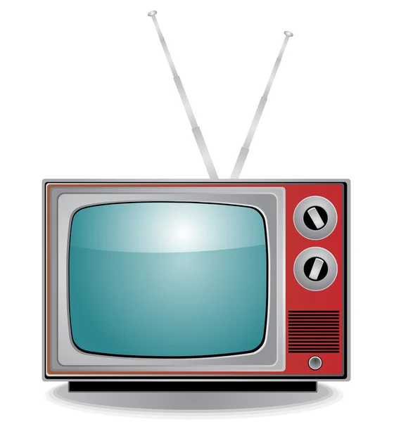 Stara telewizja — Wektor stockowy