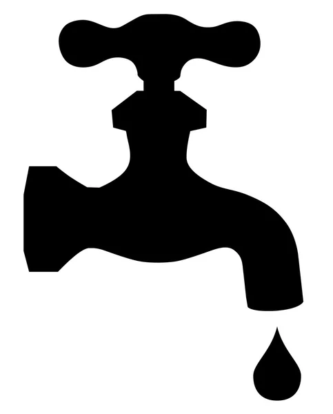 Wasserhahn-Symbol — Stockvektor