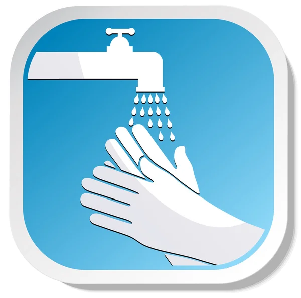 Hände waschen — Stockvektor