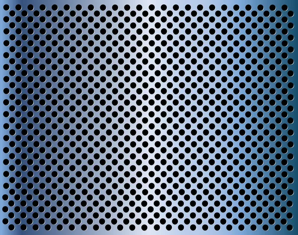 Metal background with holes — Stock Vector