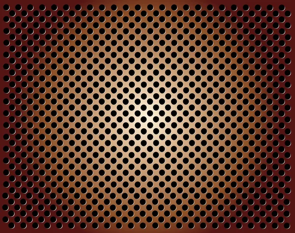 Metal background with holes — Stock Vector