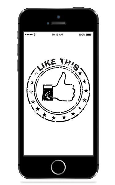 IPhone estilo aislado en blanco — Vector de stock