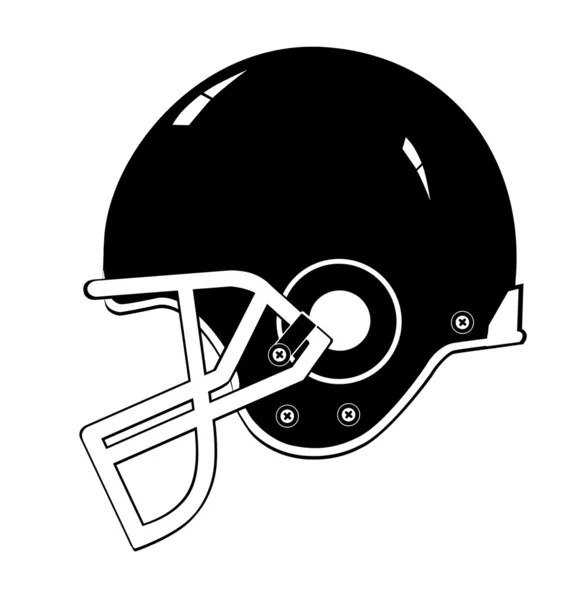 Voetbal helm — Stockvector