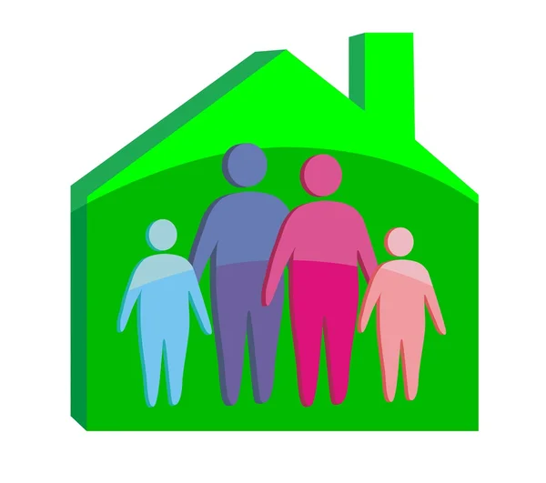 Family and home concept — Stock Photo, Image