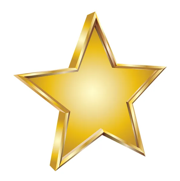 Estrella de oro — Vector de stock