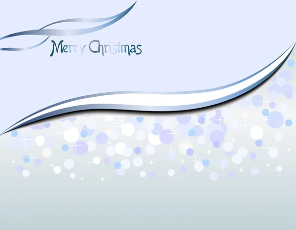 Weihnachten blauer Hintergrund mit Schneeflocken — Stockvektor