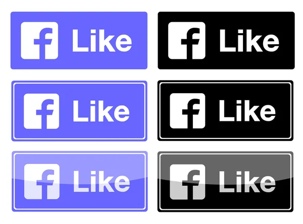 Facebook-Like-Button — Stockvektor